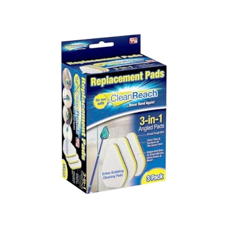 Trisales Marketing 239725 Clean Reach Touch Free Cleaning Replacement Pads, Pack of 3