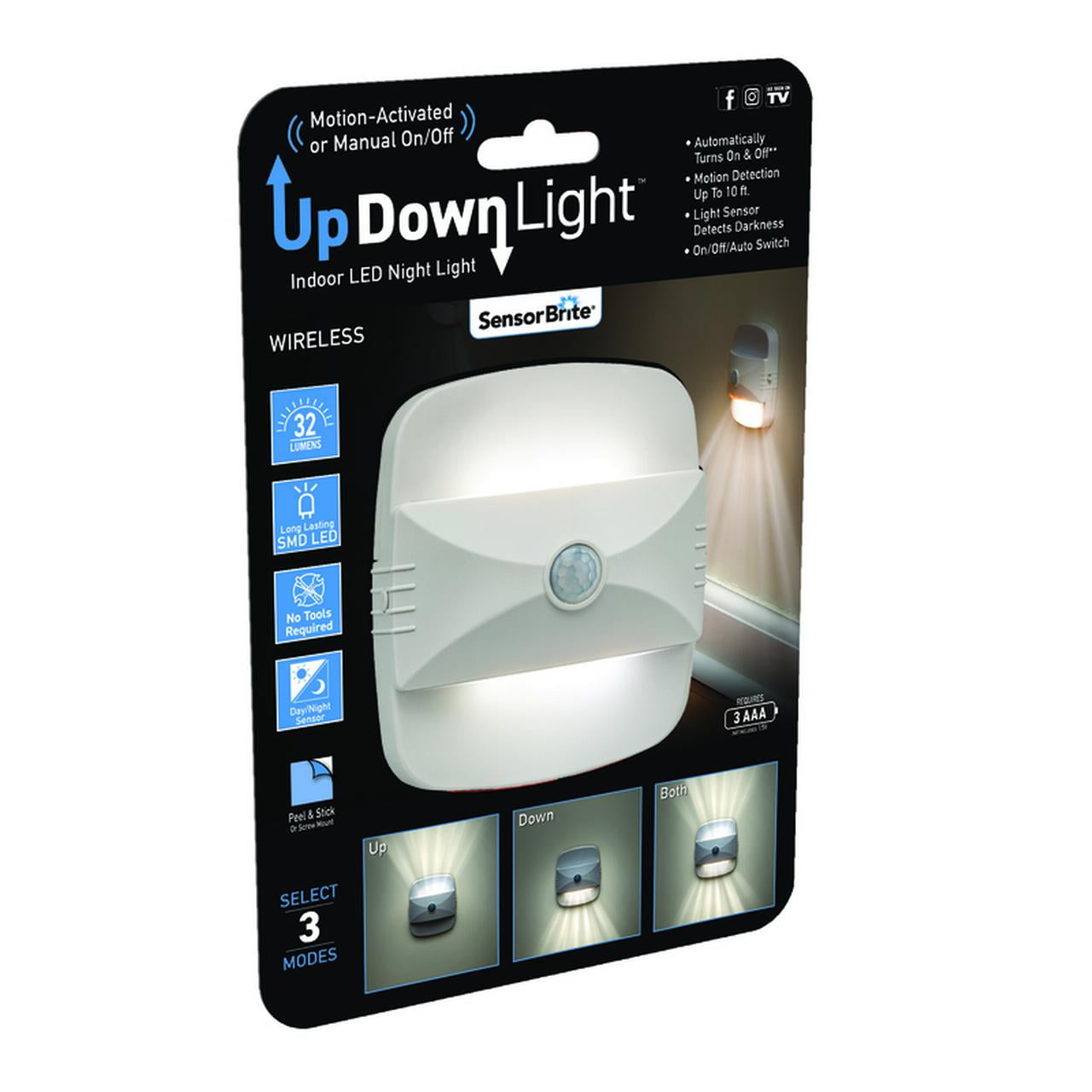Sensor Brite White Wireless Motion Activated LED Light