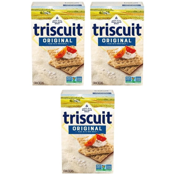 Triscuit Canada Original Snacking Crackers, 200g (3 Pack)