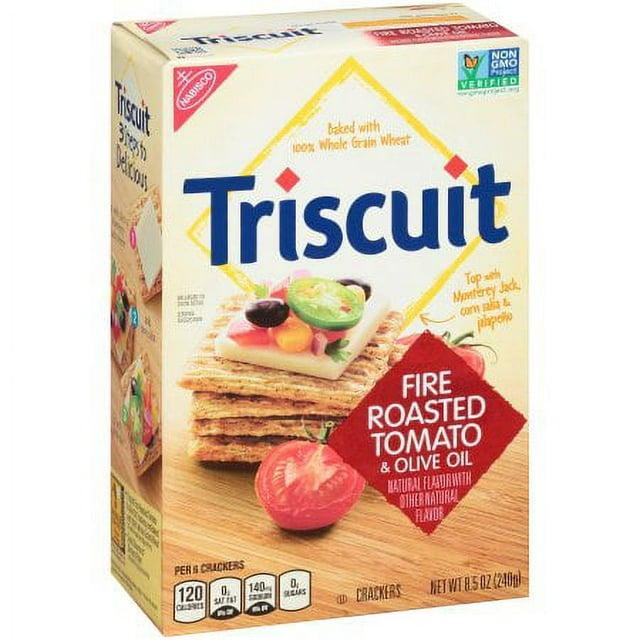 Triscuit Fire Roasted Tomato & Olive Oil Crackers (Pack of 8)