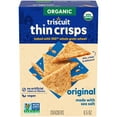 thumbnail image 1 of Triscuit Organic Original Whole Grain Wheat Crackers, Organic Crackers, Vegan Snacks, 6.5 oz, 1 of 21