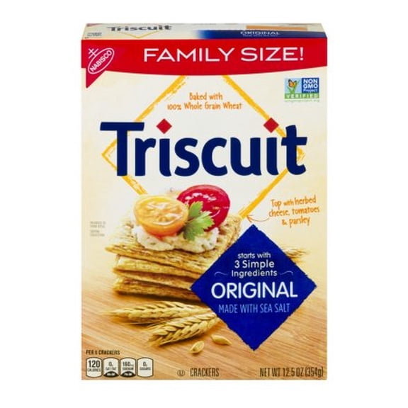 Nabisco Triscuit Original Whole Grain Wheat Crackers (Pack of 3)