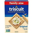 thumbnail image 1 of Triscuit Original Whole Grain YPF5&nbsp;Wheat Crackers, Vegan Crackers, Family Size, 12.5 oz, 1 of 3