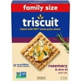 thumbnail image 1 of Triscuit Rosemary & Olive Oil Whole Grain Wheat Crackers, Family Size, 12.5 oz (Pack of 8), 1 of 5