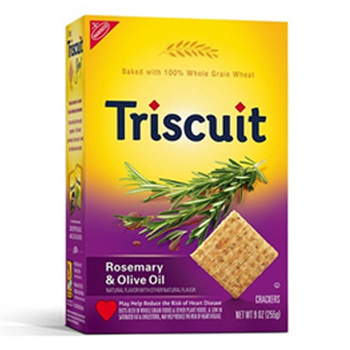 Triscuit Rosemary & Olive Oil Crackers 9.5 oz Box Pack of 6