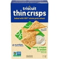 thumbnail image 1 of Triscuit Thin Crisps Sour Cream & Onion Whole Grain Wheat Crackers, 7.1 oz (Pack of 6), 1 of 5