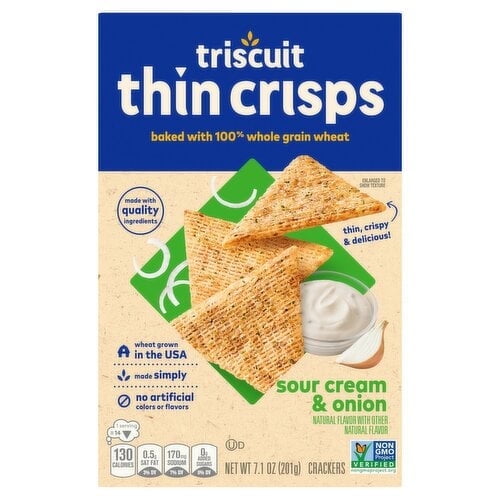 Triscuit Thins Crisp Sour Cream Onion