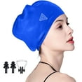thumbnail image 1 of Trisens Extra Large Swimming Cap for Women and Men,Unisex Adults Silicone Swim Cap for Long Hair,Long Thick Curly,Dreadlocks,Dreadlocks Weaves Braids, 1 of 7