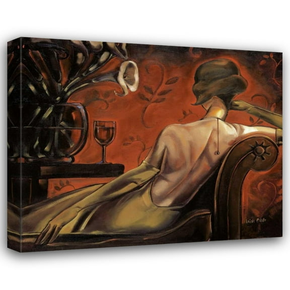 Trish Biddle 23x20 Gallery Wrapped Canvas Wall Art Titled - Bordeaux Lounge