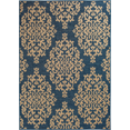 thumbnail image 1 of Trisha Yearwood Gather Temptation 5'3"x7'7" Damask Indoor Outdoor Area Rug, Blue, 1 of 5