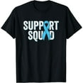 thumbnail image 1 of Trisomy 18 Support Squad, Edwards Syndrome Light Blue Ribbon T-Shirt, 1 of 2