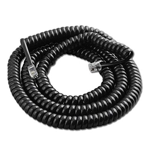 Trisonic 25ft Modular Coil Cord (Black)