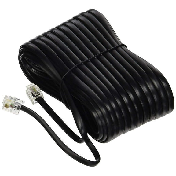 Trisonic 50 feet Telephone Phone Extension Cord Cable Line Wire