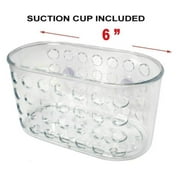 Trisonic Bathroom Caddy Shower Bath Organizer Storage Basket Soap Holder With Suction Cups