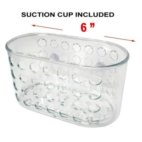 Trisonic Bathroom Caddy Shower Bath Organizer Storage Basket Soap Holder With Suction Cups