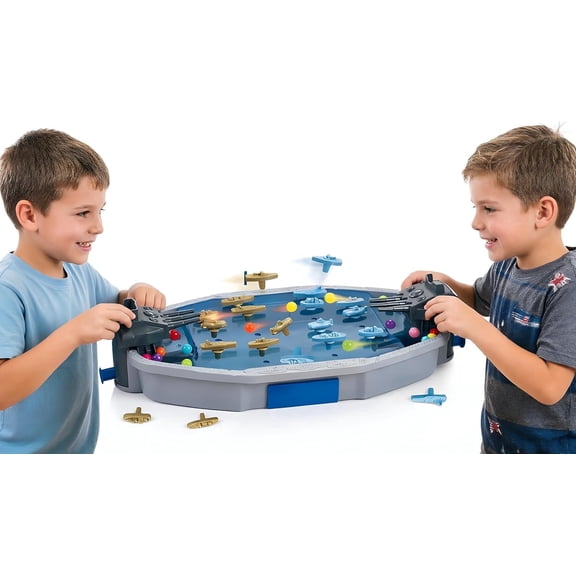 Trisquirrel Naval Shooting Game, 2-Player Launcher Toy, Fleet Practice, 6+