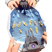 Trisquirrel Naval Battleships Shooting Game, Tabletop Warships Shot Game for 2 Players, Age 6+