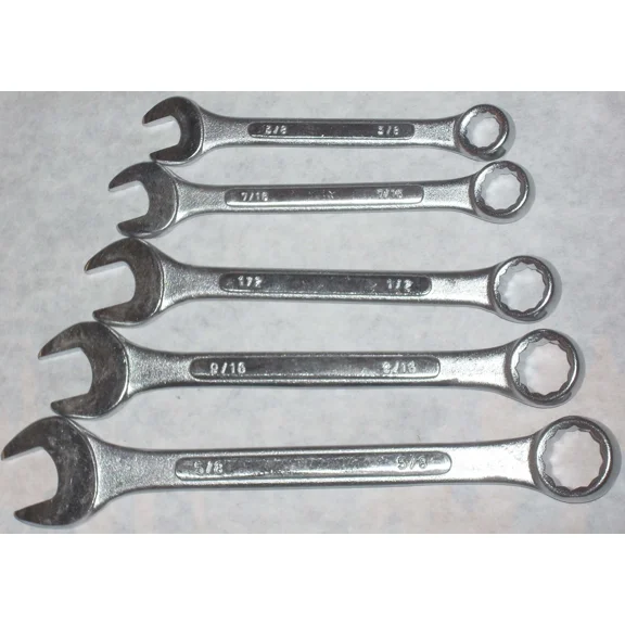 Tristar Cw5Rpvp 5Pc Combination Wrench Set Sae 3/8" - 5/8"