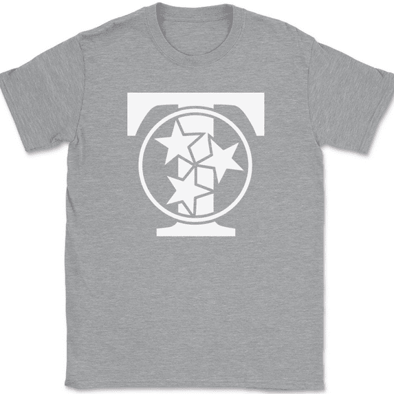 Tristar Logo T-Shirt Texas Tennessee State Pride Home Local Ranger Gift Tee - Heather Grey, M