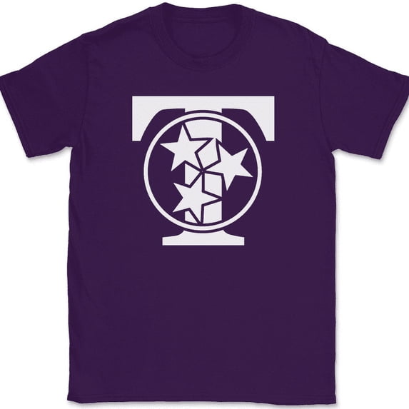 Tristar Logo T-Shirt Texas Tennessee State Pride Home Local Ranger Gift Tee - Purple, 2XL