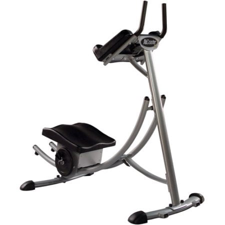 Tristar Products Inc. AbCoaster MAX Ab Machine Exercise Equipment for Home Gym, Less Stress on Neck & Back, Abdominal/Core Fitness Equipment for All Levels, Black
