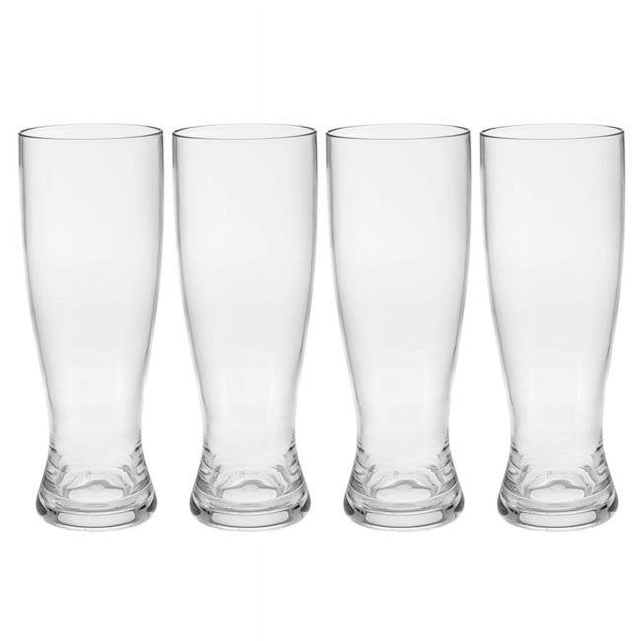 Burns Glass Jumbo Craft Pilsner Beer Glasses - 24 oz - Set of 2 Clear