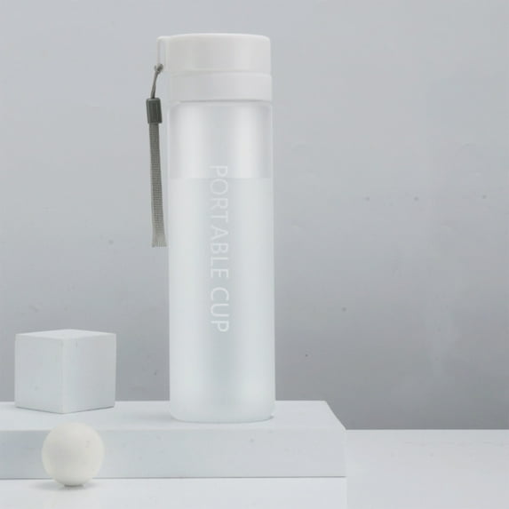 Tritan Clear Water Bottle | BPA Free Sports Water Bottle | Leak Proof Re-Usable Flip Top Plastic Drinks Bottles for School, Office, Gym, Cycling