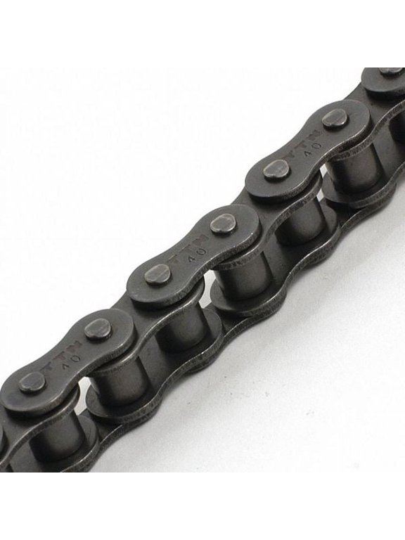 Roller Chain,10 ft L,Steel,Pitch 1/2 in 08B-1 X 10FT