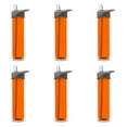 thumbnail image 1 of Tritan Sports Bottles with Straw 19 oz. Set of 6, Bulk Pack - Great for Gym, Hiking, Cycling, Camping, Backpacking, School - Orange, 1 of 5