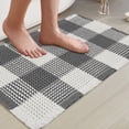 thumbnail image 1 of Tritard Waffle Style and Boho Soft Touch Non-Slip Bath Mat, Bohemian, Beige, Polyester, 18" x 30", 1 of 8