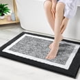 thumbnail image 1 of Tritex Microfiber Bathroom Rugs, 16"x24" Soft and Absorbent Bath Rugs, Non-Slip Machine Wash Bath Mats, Dark Grey, 1 of 5