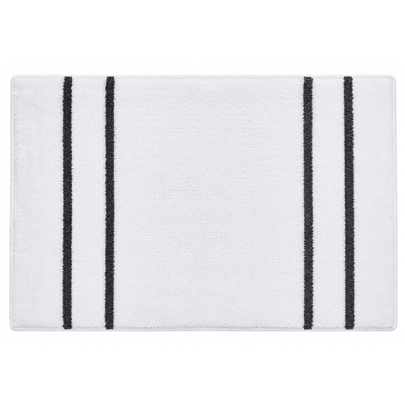 Tritex Soft and Absorbent Microfiber Bath Rug, 16" x 24" - White
