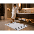 thumbnail image 1 of Tritex Microfiber Bathroom Rugs, 20"x 30" Soft and Absorbent Bath Rugs, Non-Slip Machine Wash Bath Mats, White, 1 of 8