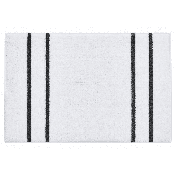 Tritex Microfiber Bath Rug, 20" x 30", White, 1-Piece