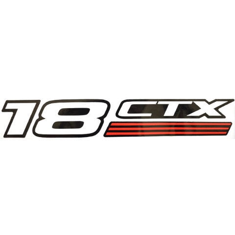 Triton Boat Decal 200347 | 18 CTX 9 1/4 x 1 1/2 Inch Black White Red
