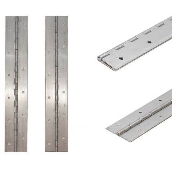 Triton Boat Hatch Piano Hinges TB20012AL | 16 Gauge 12 Inch Aluminum (Pair)