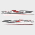 thumbnail image 1 of Triton Boat Side Decal 7604026 | Red Silver Black (Set of 4), 1 of 4