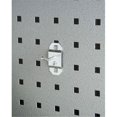 thumbnail image 1 of Triton Products  1 In. Single Rod 30 Degree Bend .19 In. Dia. Zinc Plated Steel Pegboard Hook for LocBoard  5 Pack, 1 of 1