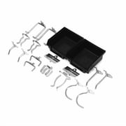 Triton Products  18 Piece Steel DuraHook & Polypropylene Bin Assortment for DuraBoard or 1/8" and 1/4" Pegboard