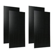 Triton Products 24inch x 48inch Black Tempered Wood Pegboards 4 Pack
