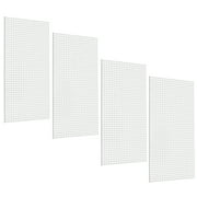Triton Products 24inch x 48inch White Tempered Wood Pegboards 4 Pack