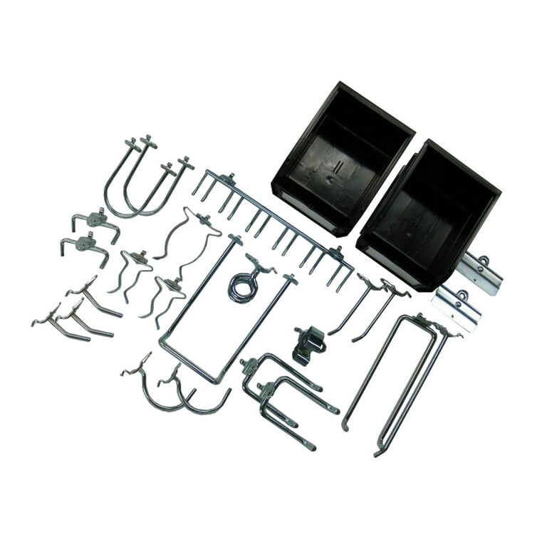 Triton Products® DuraHook 26-Piece Hook & Bin Assortment for DuraBoard or 1/8 Triton Products® DuraHook 26-Piece Hook & Bin Assortment for DuraBoard or 1/8