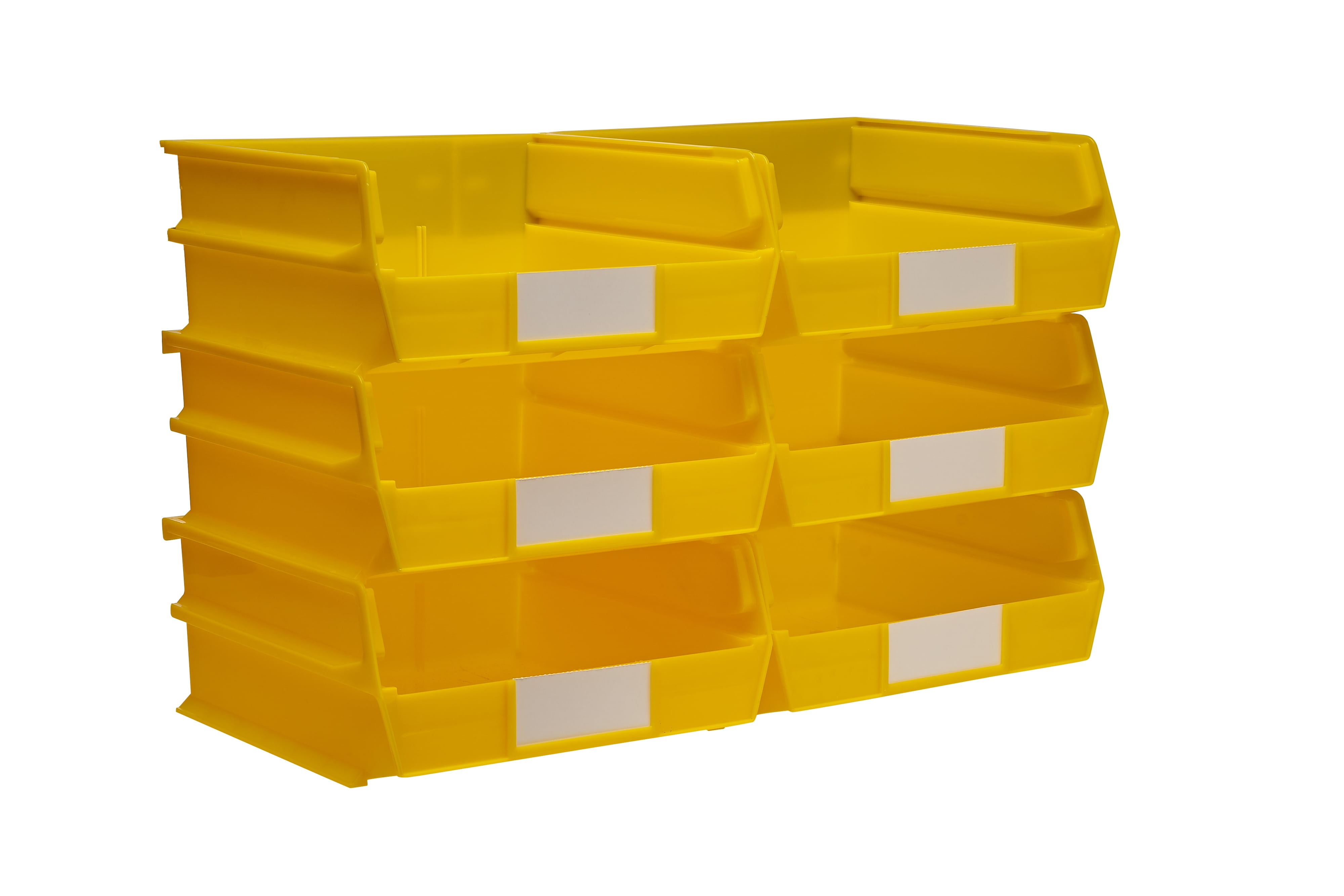 Interlocking Stackable Packaging Triton Products 3-235Y Stacking, Hanging, Interlocking Polypropylene ...