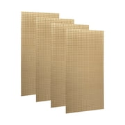 Triton Products 4 24 In. W x 48 In. H x 1/4 In. D Natural Heavy-Duty HDF Round Hole Pegboards