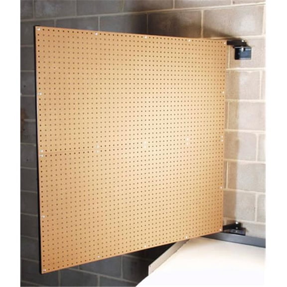 Triton Products  48 In. W x 48 In. H x 1.5 In. D Wall Mount Double-Sided Swing Panel Pegboard