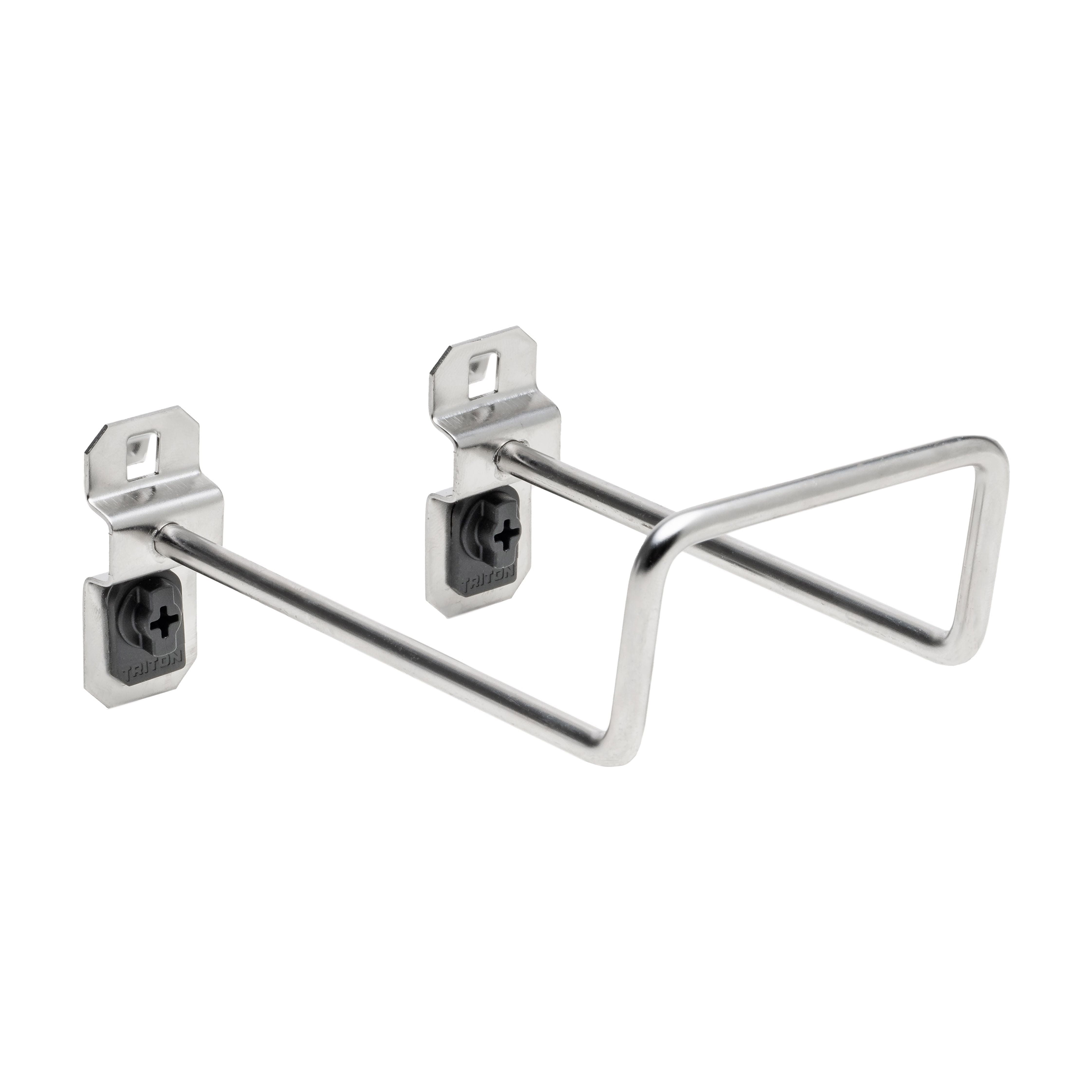 Triton Products® 5 In. 80 Degree Bend 2-3/4 In. I.D.Stainless Steel Double Closed End Loop Pegboard Hook for Stainless Steel LocBoard, 2 Pack