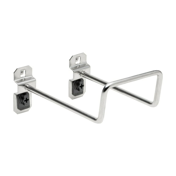 Triton Products 5 In. 80 Degree Bend 2-3/4 In. I.D.Stainless Steel Double Closed End Loop Pegboard Hook for Stainless Steel LocBoard, 2 Pack