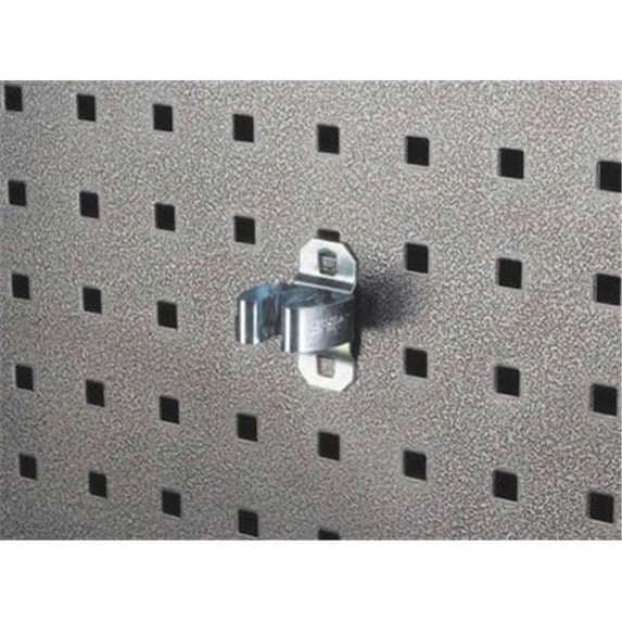 Triton Products .5 In. to 1 In. Hold Range 1.5 In. Projection Zinc Plated - Chromate Dipped Steel Standard Spring Clip for LocBoard 5 Pack