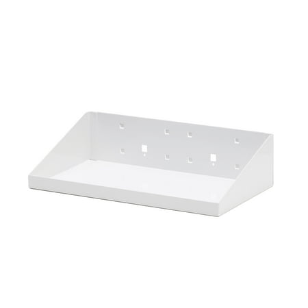 Triton Products® 56126-WHT 12"W x 6"D Epoxy Powder Coated Steel Shelf for LocBoard