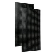 Triton Products® Black High Density Fiberboard Pegboards, Two Pack